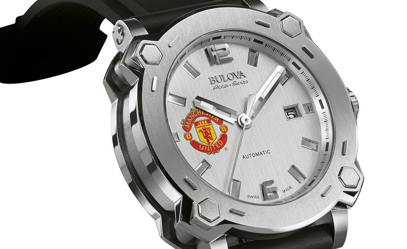 Bulova Accu-Swiss 63B195 Percheron Manchester United オートマチック スチール メンズ 腕時計 - ブローバ時計専門店