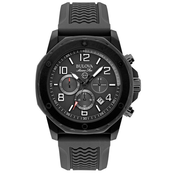 ブローバ Bulova Men's Marine Star - 98B223 Black Watch マリーン